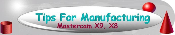 Mastercam X9, X8