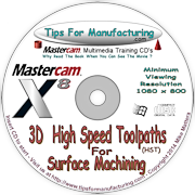 3D High Speed Surfacing Toolpath For Mastercam X8